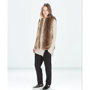 Zara Faux Fur Vest